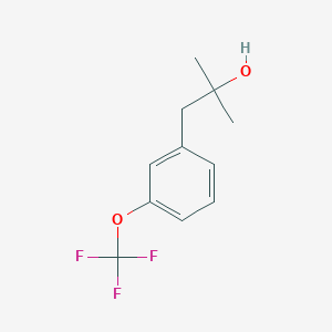 molecular formula C11H13F3O2 B7994159 1-[3-(Trifluoromethoxy)phenyl]-2-methyl-2-propanol CAS No. 1443327-80-7
