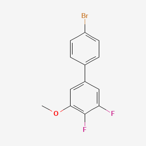molecular formula C13H9BrF2O B7994166 4-Bromo-3',4'-difluoro-5'-methoxybiphenyl 