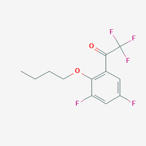 molecular formula C12H11F5O2 B7994270 1-(2-Butoxy-3,5-difluorophenyl)-2,2,2-trifluoroethanone 