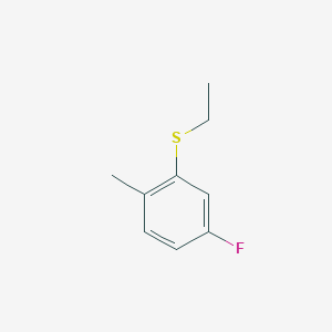 molecular formula C9H11FS B7994277 Ethyl 3-fluoro-6-methylphenyl sulfide 