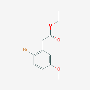 molecular formula C11H13BrO3 B7994305 Ethyl 2-(2-bromo-5-methoxyphenyl)acetate 