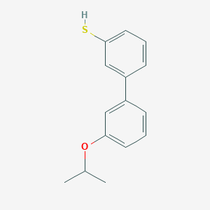 molecular formula C15H16OS B7994309 3-(3-iso-Propoxyphenyl)thiophenol 