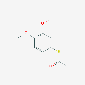molecular formula C10H12O3S B7994364 S-(3,4-Dimethoxyphenyl) ethanethioate 