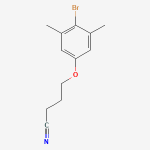 molecular formula C12H14BrNO B7994372 4-(4-Bromo-3,5-dimethyl-phenoxy)butanenitrile 