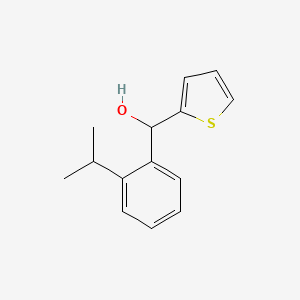 molecular formula C14H16OS B7994386 2-iso-Propylphenyl-(2-thienyl)methanol 