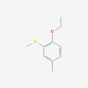 molecular formula C10H14OS B7994400 2-Ethoxy-5-methylphenyl methyl sulfide 