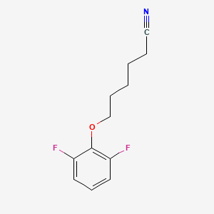 molecular formula C12H13F2NO B7994402 6-(2,6-Difluoro-phenoxy)hexanenitrile 