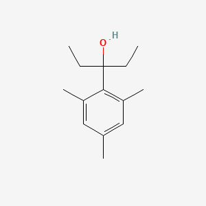 molecular formula C14H22O B7994414 3-(2,4,6-Trimethylphenyl)-3-pentanol 