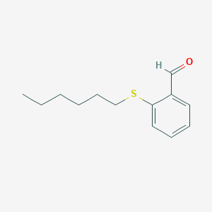 molecular formula C13H18OS B7994423 2-(n-Hexylthio)benzaldehyde 