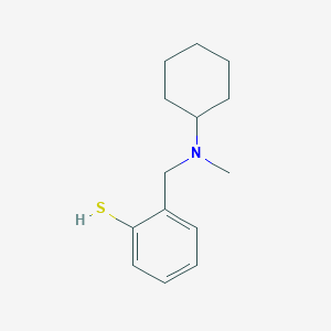 molecular formula C14H21NS B7994429 2-[(N-Methylcyclohexylamino)methyl]thiophenol 