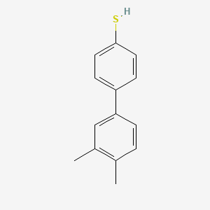 molecular formula C14H14S B7994437 4-(3,4-Dimethylphenyl)thiophenol 