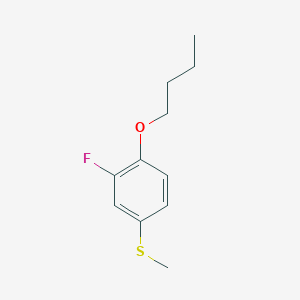 molecular formula C11H15FOS B7994450 4-n-Butoxy-3-fluorophenyl methyl sulfide 