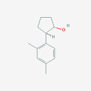 molecular formula C13H18O B7994483 trans-2-(2,4-Dimethylphenyl)cyclopentanol 