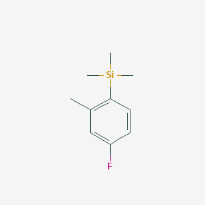 molecular formula C10H15FSi B7994508 1-(Trimethylsilyl)-4-fluoro-6-methylbenzene 