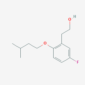molecular formula C13H19FO2 B7994531 5-Fluoro-2-iso-pentoxyphenethyl alcohol 