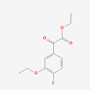 molecular formula C12H13FO4 B7994533 Ethyl 3-ethoxy-4-fluorobenzoylformate 