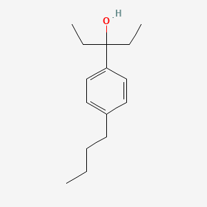 molecular formula C15H24O B7994546 3-(4-Butylphenyl)pentan-3-ol 