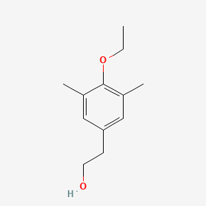 molecular formula C12H18O2 B7994559 4-Ethoxy-3,5-dimethylphenethyl alcohol 