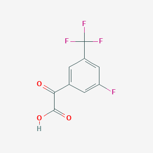 molecular formula C9H4F4O3 B7994602 (3-Fluoro-5-trifluoromethyl-phenyl)-oxo-acetic acid 