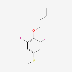 molecular formula C11H14F2OS B7994608 4-n-Butoxy-3,5-difluorophenyl methyl sulfide 