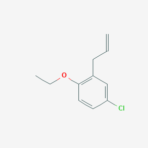 molecular formula C11H13ClO B7994645 3-(3-Chloro-6-ethoxyphenyl)-1-propene 