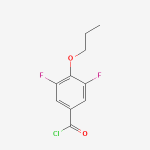 molecular formula C10H9ClF2O2 B7994651 3,5-Difluoro-4-n-propoxybenzoyl chloride 