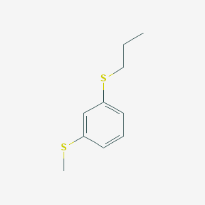 molecular formula C10H14S2 B7994681 Methyl 3-(n-propylthio)phenyl sulfide 
