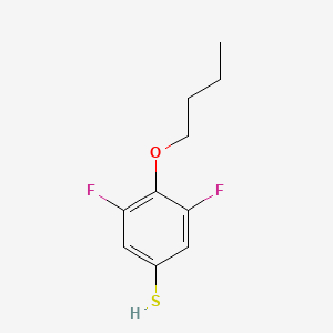 molecular formula C10H12F2OS B7994699 4-Butoxy-3,5-difluorobenzenethiol 