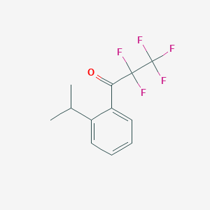 molecular formula C12H11F5O B7994710 2'-iso-Propyl-2,2,3,3,3-pentafluoropropiophenone 