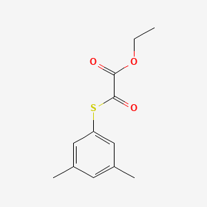 molecular formula C12H14O3S B7994731 Ethyl 2-(3,5-dimethylphenyl)sulfanyl-2-oxo-acetate CAS No. 1443309-60-1