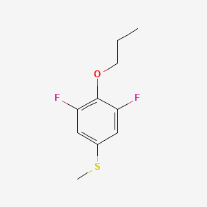 molecular formula C10H12F2OS B7994735 (3,5-Difluoro-4-propoxyphenyl)(methyl)sulfane 