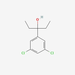 molecular formula C11H14Cl2O B7994743 3-(3,5-Dichlorophenyl)-3-pentanol 