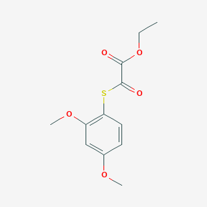 molecular formula C12H14O5S B7994750 Ethyl 2-(2,4-dimethoxyphenyl)sulfanyl-2-oxo-acetate 