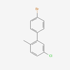 molecular formula C13H10BrCl B7994791 4-Bromo-3'-chloro-6'-methylbiphenyl 