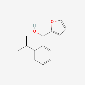 molecular formula C14H16O2 B7994793 Furan-2-yl(2-isopropylphenyl)methanol 