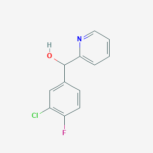 3-Chloro-4-fluorophenyl-(2-pyridyl)methanol