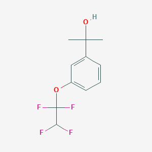 molecular formula C11H12F4O2 B7994875 2-[3-(1,1,2,2-Tetrafluoroethoxy)phenyl]-2-propanol CAS No. 1443304-40-2