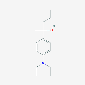 molecular formula C15H25NO B7994905 2-[4-(Diethylamino)phenyl]-2-pentanol 