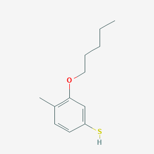 molecular formula C12H18OS B7994913 4-Methyl-3-n-pentoxythiophenol CAS No. 1379367-30-2