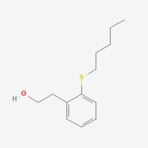 molecular formula C13H20OS B7994914 2-(n-Pentylthio)phenethyl alcohol CAS No. 1443343-77-8