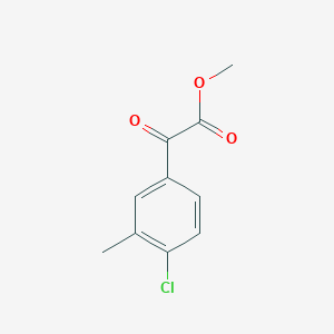 molecular formula C10H9ClO3 B7994922 Methyl 2-(4-chloro-3-methylphenyl)-2-oxoacetate 