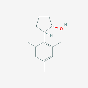 molecular formula C14H20O B7994934 trans-2-(2,4,6-Trimethylphenyl)cyclopentanol 