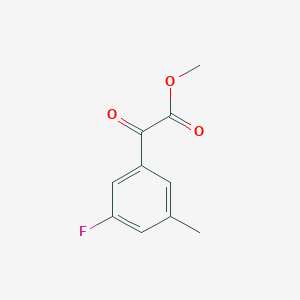 molecular formula C10H9FO3 B7994955 Methyl 3-fluoro-5-methylbenzoylformate 