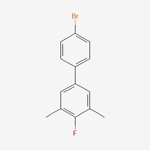 molecular formula C14H12BrF B7994984 4-Bromo-4'-fluoro-3',5'-dimethylbiphenyl 
