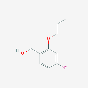 molecular formula C10H13FO2 B7995019 (4-Fluoro-2-propoxyphenyl)methanol CAS No. 1443348-87-5