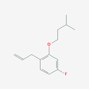 molecular formula C14H19FO B7995026 3-(4-Fluoro-2-iso-pentoxyphenyl)-1-propene 