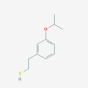 molecular formula C11H16OS B7995044 2-(3-iso-Propoxyphenyl)ethanethiol 