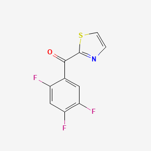 molecular formula C10H4F3NOS B7995154 2-(2,4,5-Trifluorobenzoyl)thiazole CAS No. 1443304-82-2
