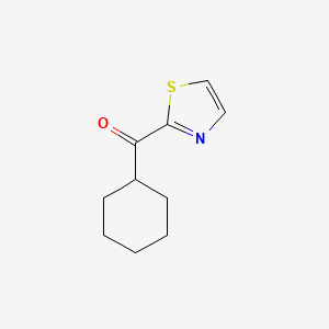 molecular formula C10H13NOS B7995165 Cyclohexyl-thiazol-2-yl-methanone 