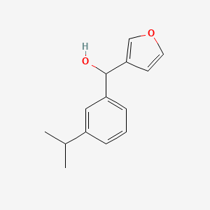 molecular formula C14H16O2 B7995210 Furan-3-yl(3-isopropylphenyl)methanol 